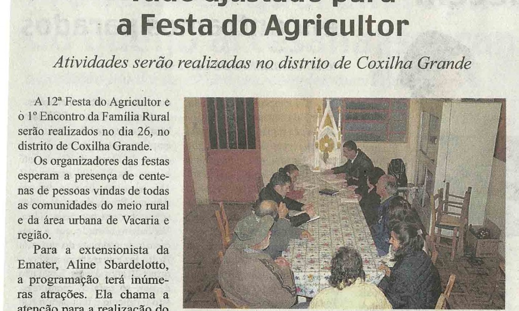 Reunião ajusta últimos detalhes para Festa do Agricultor