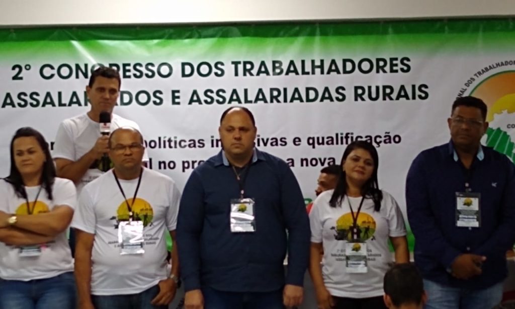 Gabriel Santos Arroio Grande, foi eleito nessa quarta-feira presidente da Confederação Nacional dos Trabalhadores Assalariados Rurais (CONTAR)