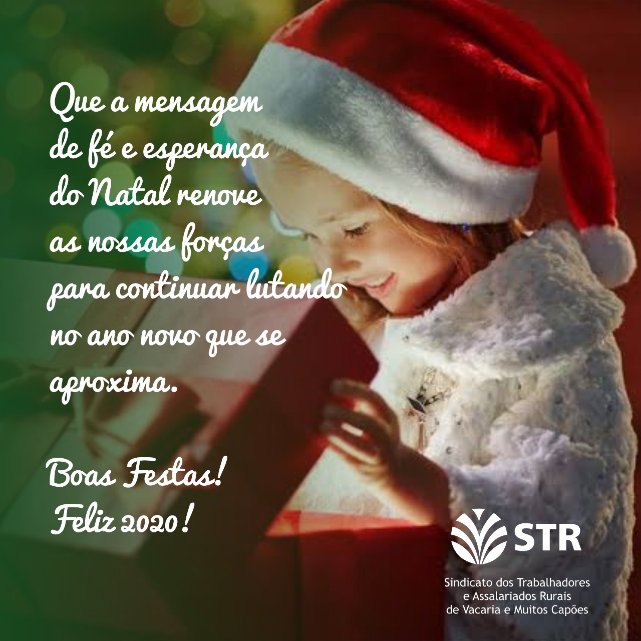 Feliz Natal são os votos do STR de Vacaria e Muitos Capões – STR Vacaria