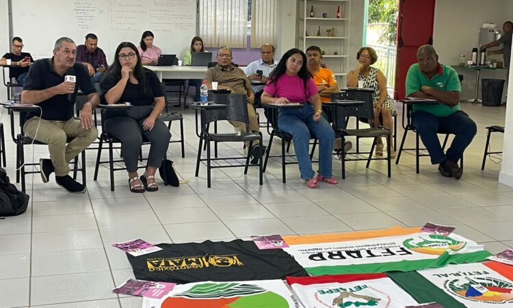 Lideranças sindicais de todo o Brasil se reuniram em Brasília entre os dias 17 e 18 de abril para o “Encontro de Formação sobre Certificação e Devida Diligência”