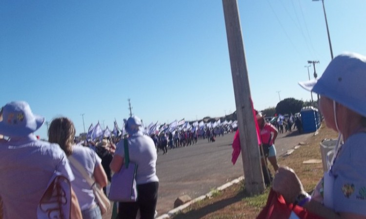 MULHERES DO STR NA MARCHA DAS MARGARIDAS 2015