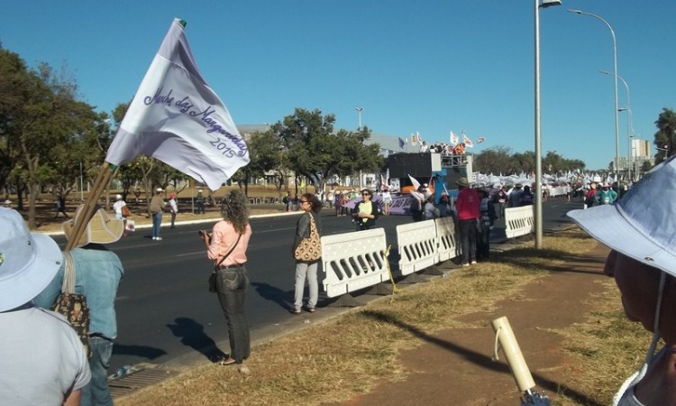 MULHERES DO STR NA MARCHA DAS MARGARIDAS 2015