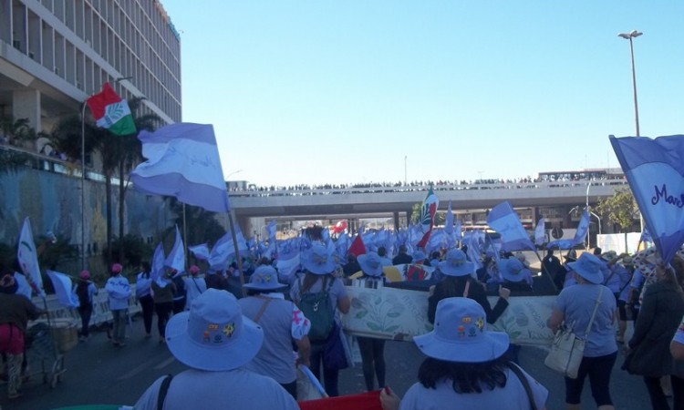 MULHERES DO STR NA MARCHA DAS MARGARIDAS 2015