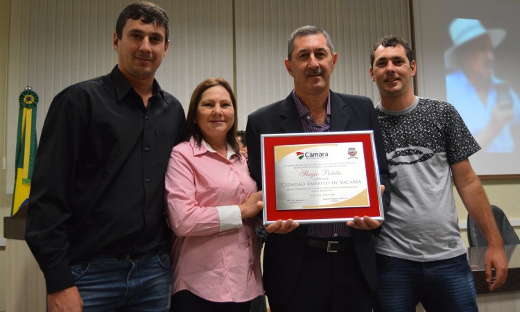 SÉRGIO POLETTO É CIDADÃO EMÉRITO DE VACARIA