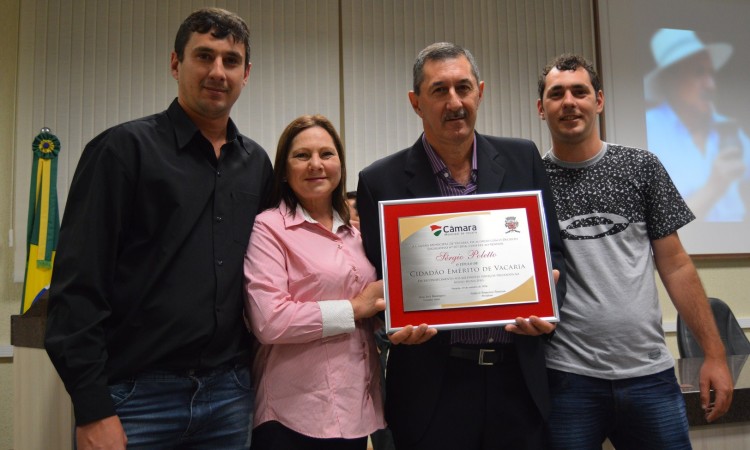 SÉRGIO POLETTO É CIDADÃO EMÉRITO DE VACARIA