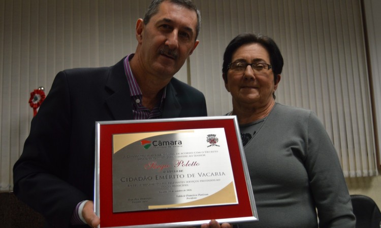 SÉRGIO POLETTO É CIDADÃO EMÉRITO DE VACARIA