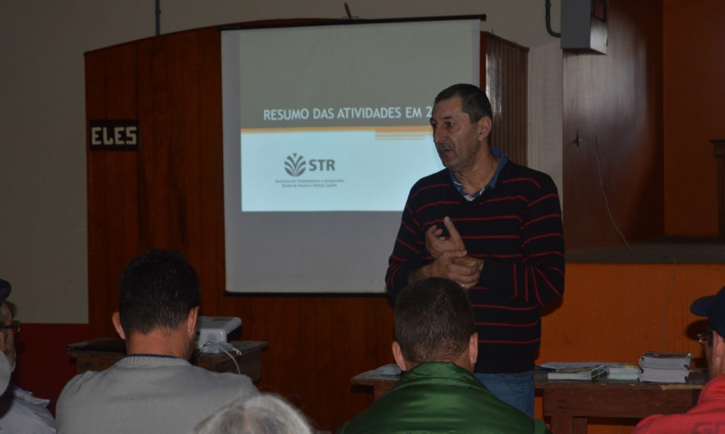STR realiza prestação de contas no meio rural
