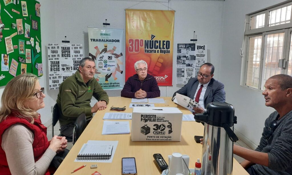Sindicato dos Trabalhadores e Assalariados Rurais de Vacaria e Muitos Capões apoia plebiscito sobre redução da jornada de trabalho