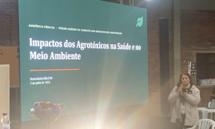 Deriva de agrotóxicos e riscos à saúde são debatidos em audiência pública em Nova Santa Rita