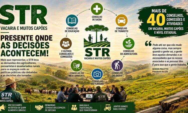 STR participa em conselhos e comissões para fortalecer a defesa dos trabalhadores e produtores rurais